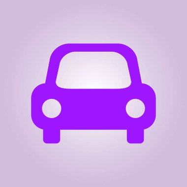 Taşıma simgesi. Araba işareti. Teslimat taşıma sembolü.