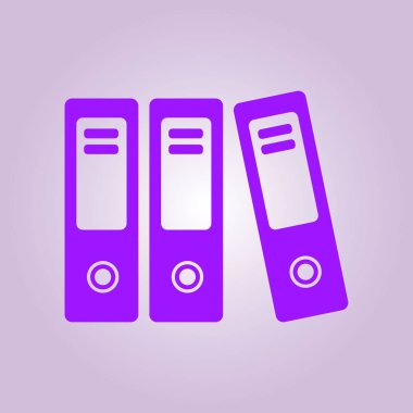 Evrak ve belgeler Office klasörler. Arşiv klasör simgesi. 