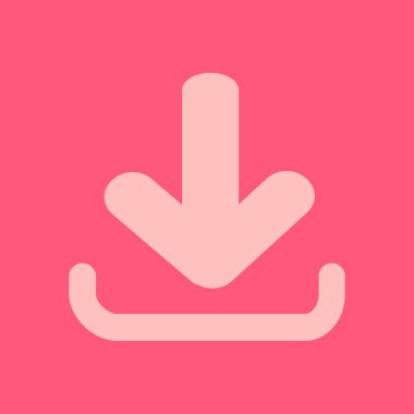 Simgesini indirin. Düğme yükleyin. Düz tasarım stili.