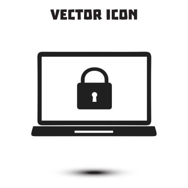 Internet güvenlik kavramı simgesi. Kimlik ve koruma simgesi.