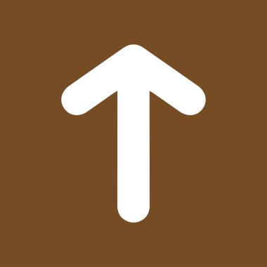 Ok simgesi. Kara navigasyonu için işaretçi yönünü.