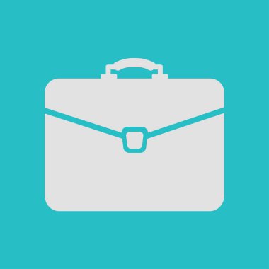 Evrak çantası ikonu, vektör illüstrasyonu. düz tasarım biçimi 