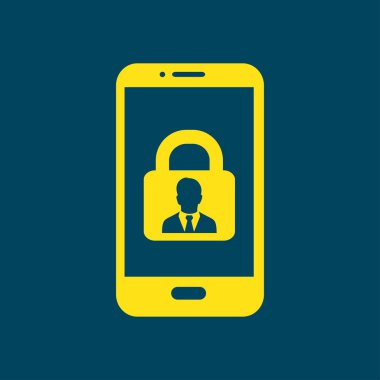 Internet güvenlik kavramı simgesi. Kimlik ve koruma simgesi.