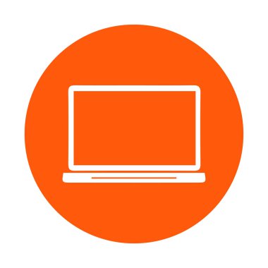Laptop, vektör çizim basit simgesi