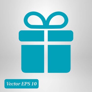 Hediye kutusu simgesi. Hediye - kişisel bir teklif. Hediye paketleri.