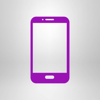 Akıllı telefon simgesinin vektör illüstrasyonu 