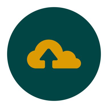 bulut kutsal kişilerin resmi, vektör çizim gelen basit yükleme