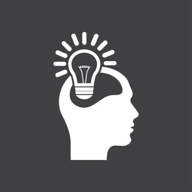 Yaratıcı fikirler ampul kavramı. Fikirler simgesi.