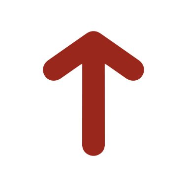 Ok simgesi. Kara navigasyonu için işaretçi yönünü.