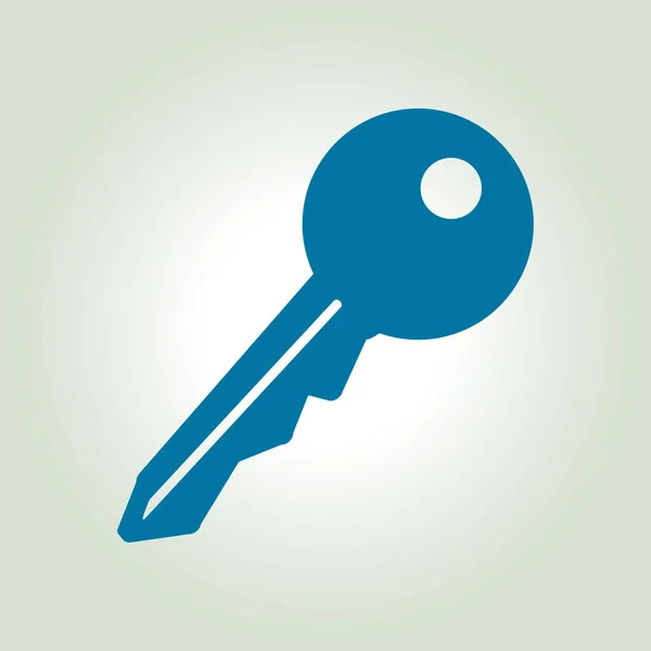 Ikona Klíče Symbol Zámku Bezpečnostní Značka Plochý Design Styl — Stockový vektor
