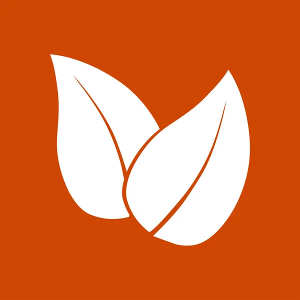 Ikona Typu Liść Symbol Świeżych Naturalnych Produktów Produkt Ekologiczny Znak — Wektor stockowy
