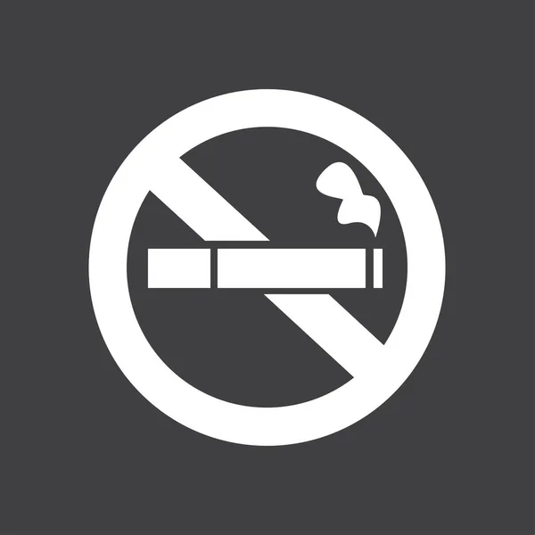 Žádný Kouř Ikona Přestaňte Kouřit Symbol Vektorové Ilustrace Filter Tipped — Stockový vektor