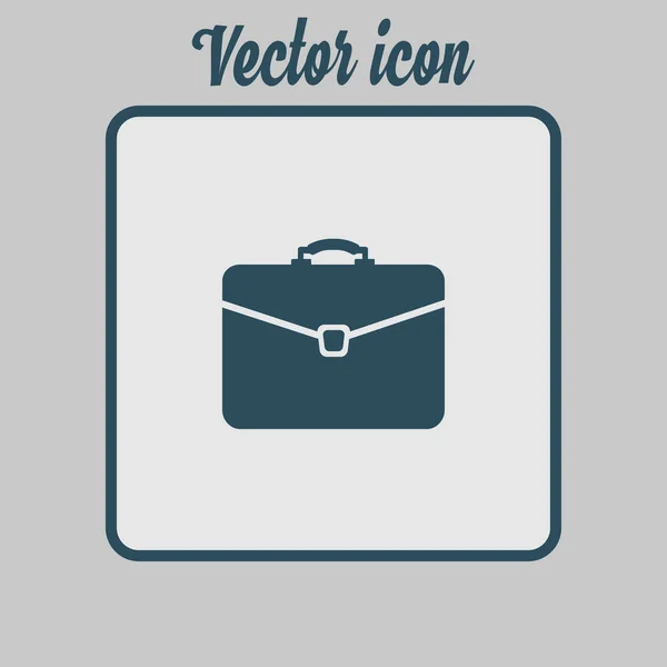 Aktenkoffer Symbol Vektorillustration Flacher Designstil — Stockvektor