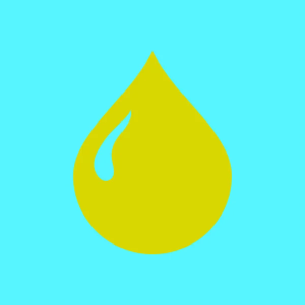 Нефть Значок Бензина Донорство Крови Плоский Стиль — стоковый вектор