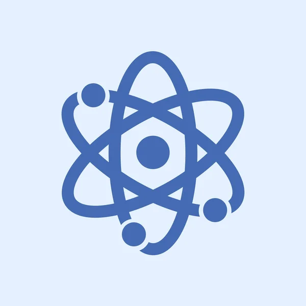 Atom Σημάδι Σύμβολο Εικονίδιο Τμήματος Atom Επίπεδη Σχεδίαση Στυλ — Διανυσματικό Αρχείο