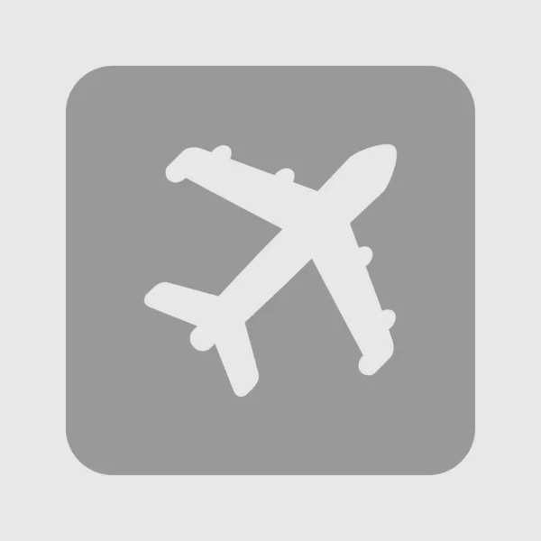 Значок Самолета Туристический Символ Самолет Нижнего Знака — стоковый вектор