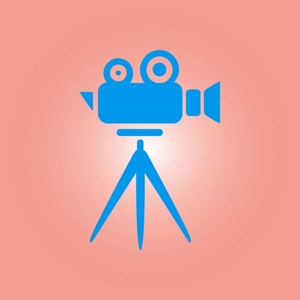 Símbolo cámara de cine . — Vector de stock