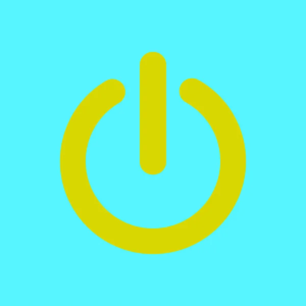 Icône Power Sign Illustration Vectorielle — Image vectorielle