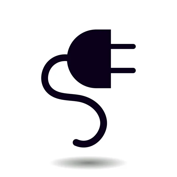 Vektör elektrik prizinden sembolü. Web düz simgesi.