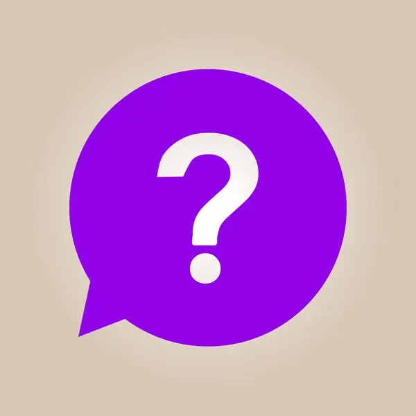 Signo Interrogación Símbolo Ayuda Signo Faq Estilo Diseño Plano — Vector de stock