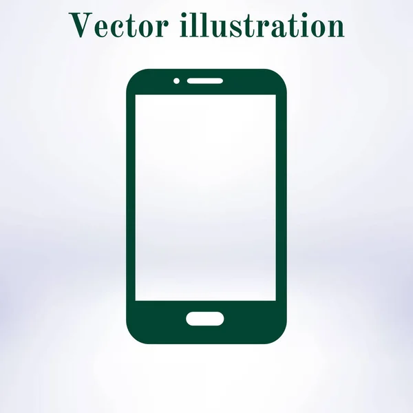 Vektor Illustration Des Smartphone Symbols Flacher Designstil — Stockvektor