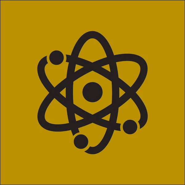 原子記号 原子部品のアイコン フラットなデザイン スタイル — ストックベクタ