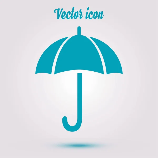 Ícone Sinal Guarda Chuva Símbolo Proteção Contra Chuva Estilo Design — Vetor de Stock