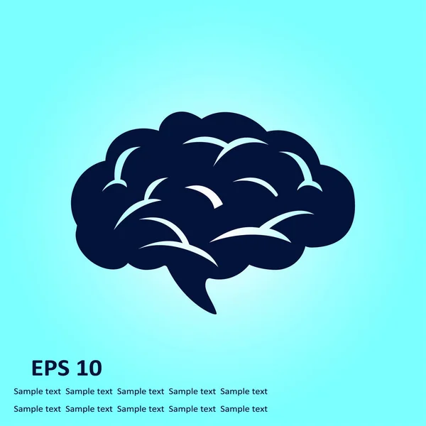 Ikona Mozku Inteligentní Smart Hypofýza Symbol Neurologie — Stockový vektor
