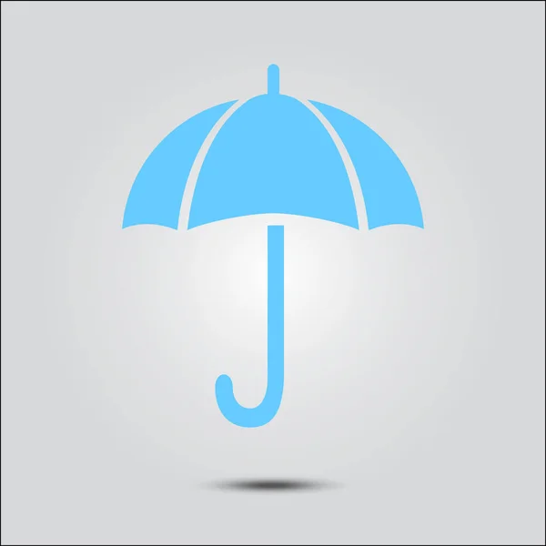 Umbrella Sign Icon Rain Protection Symbol Flat Design Style — Stock Vector