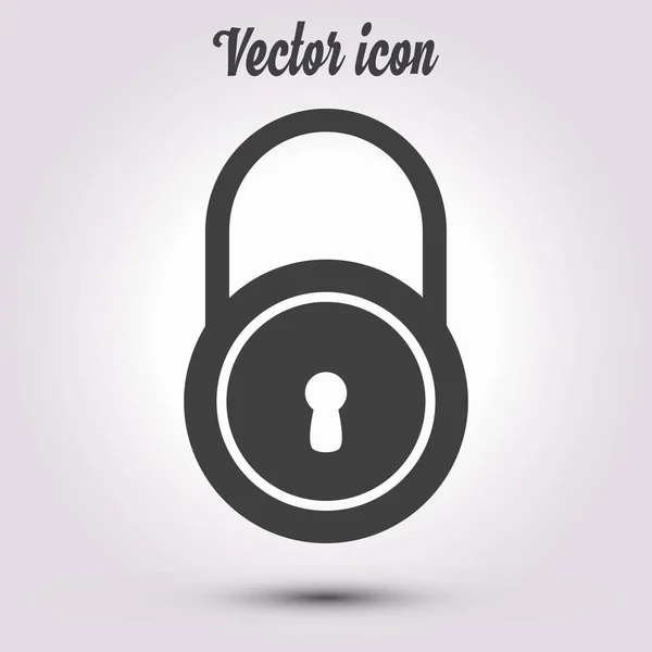 Lock Icon Flat Design Style Access User — Stock Vector