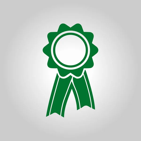 Badge Met Linten Pictogram Award Rozet Met Lint Zeppelin — Stockvector