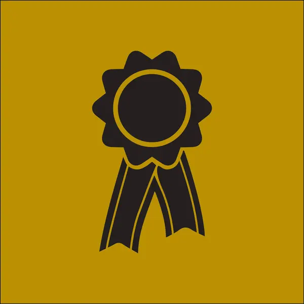 Badge Met Linten Pictogram Award Rozet Met Lint Zeppelin — Stockvector