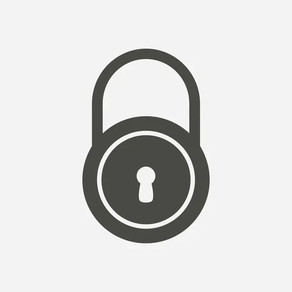 Lock Icon Flat Design Style Access User — Stock Vector