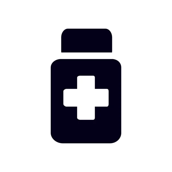 Drugs Sign Icon Pack Pills Flat Design Style — Stock Vector