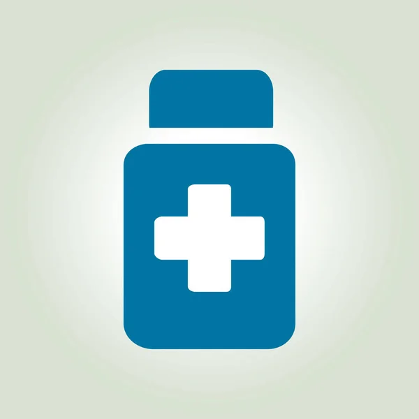 Drugs Sign Icon Pack Pills Flat Design Style — Stock Vector