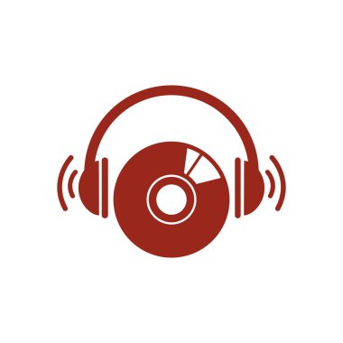 CD veya Dvd simgesini. Kompakt disk erkek. Düz tasarım stili.