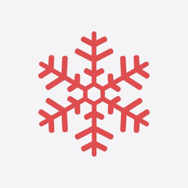 Kar tanesi simgesi. Yılbaşı Dekorasyonu. Tüm Noel ve yeni yıl kutlamak için.