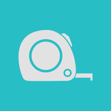  Mezura simgesi. Rulet inşaat sembolü.