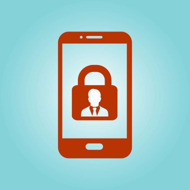 Internet güvenlik kavramı simgesi. Kimlik ve koruma simgesi.