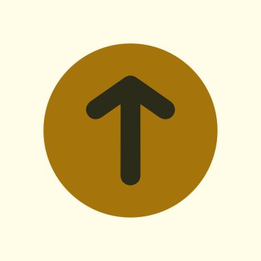 Ok simgesi. Kara navigasyonu için işaretçi yönünü.