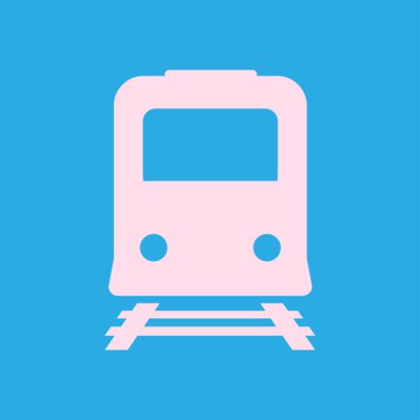 Tren simgesi. Metro sembolü. Tren istasyonu işareti.