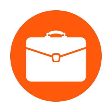 Evrak çantası ikonu, vektör illüstrasyonu. düz tasarım biçimi. 