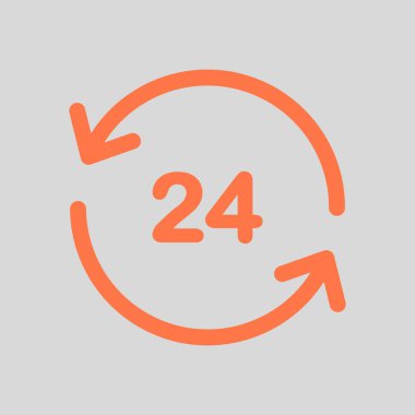 Saat saat etrafında bir gün simgesini açın. Rozet-saat çalışma süresi.