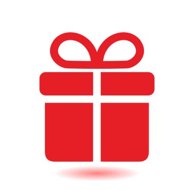 Hediye kutusu simgesi. Hediye - kişisel bir teklif. Hediye paketleri.