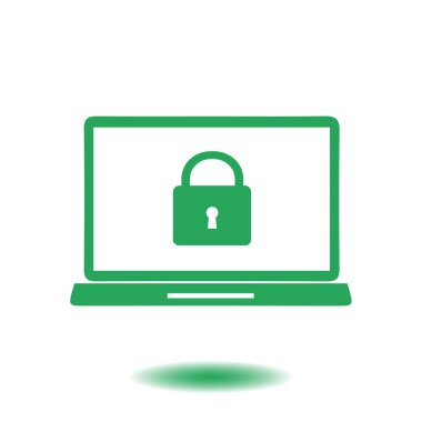 Internet güvenlik kavramı simgesi. Kimlik ve koruma simgesi.