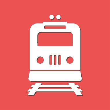 Tren simgesi. Metro sembolü. Tren istasyonu işareti.