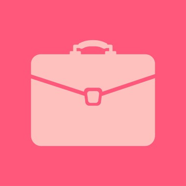 Evrak çantası ikonu, vektör illüstrasyonu. düz tasarım biçimi. 