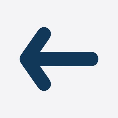 Ok simgesi. Kara navigasyonu için işaretçi yönünü.