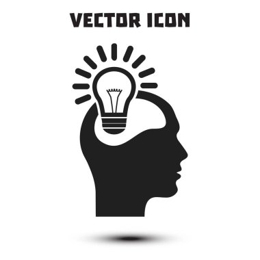 Yaratıcı fikirler ampul kavramı. Fikirler simgesi.