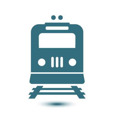 Tren simgesi. Metro sembolü. Tren istasyonu işareti.